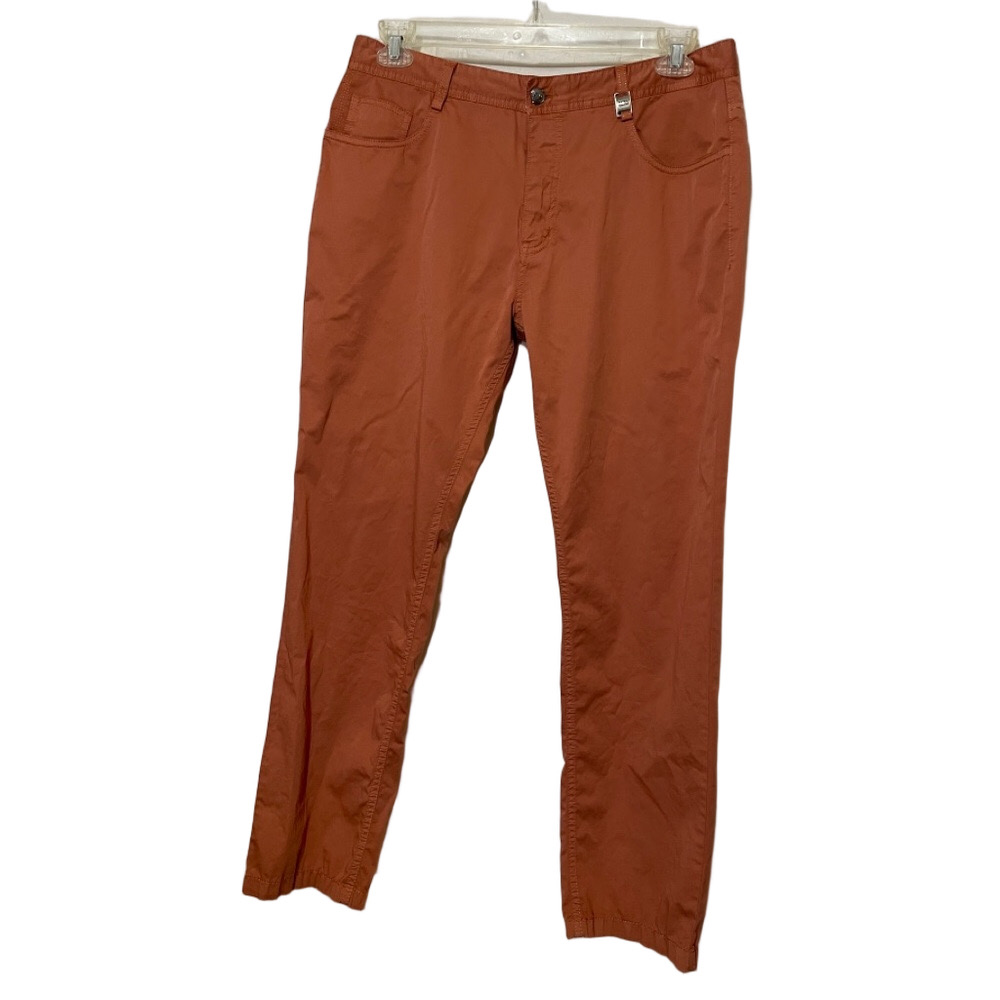 TR Premium Men's Rust Orange Chinos Sz 34x30